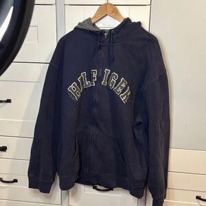 Tommy Hilfiger Dark Blue Zip-Up Hoodie